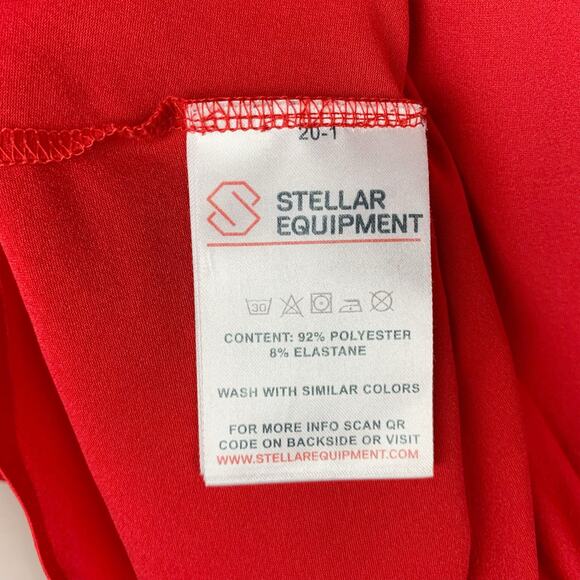 Stellar Equipment Tech Shirt Performance Long Sleeve Red Lightweight Men's S - Picture 8 of 10
